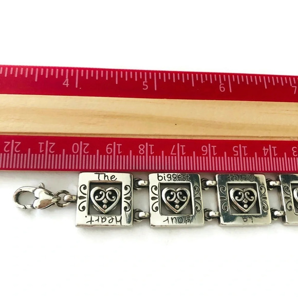 Brighton bracelet silver plated with red heart silver plated with engraving - Picture 8 of 9